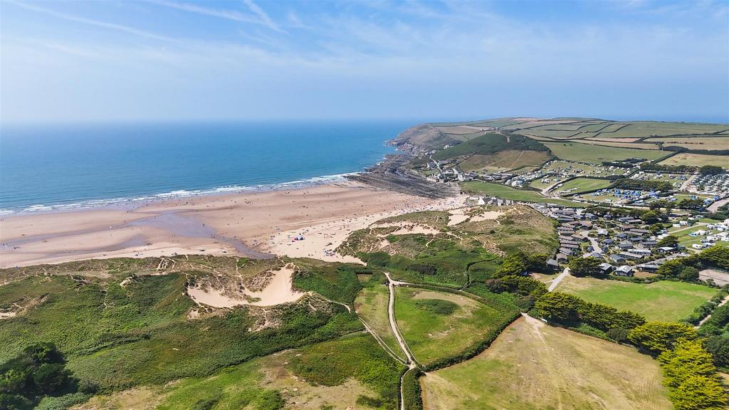 Drone View to Croyde Beach
