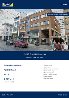 Office to rent, 113-115 Fonthill Rd London N4 3HH