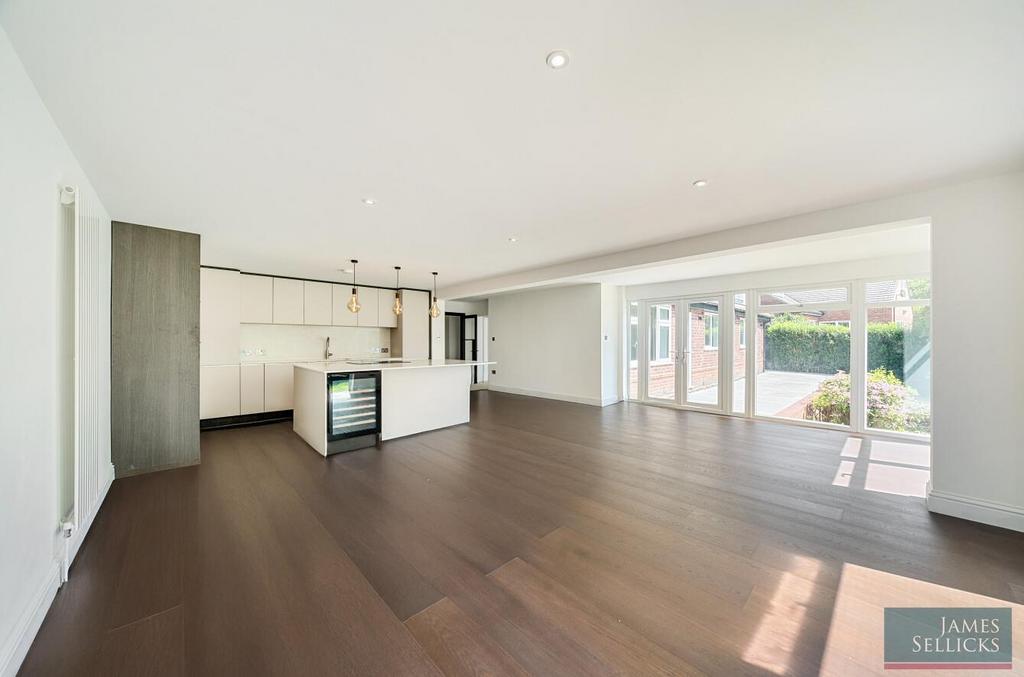 Open plan living dining kitchen