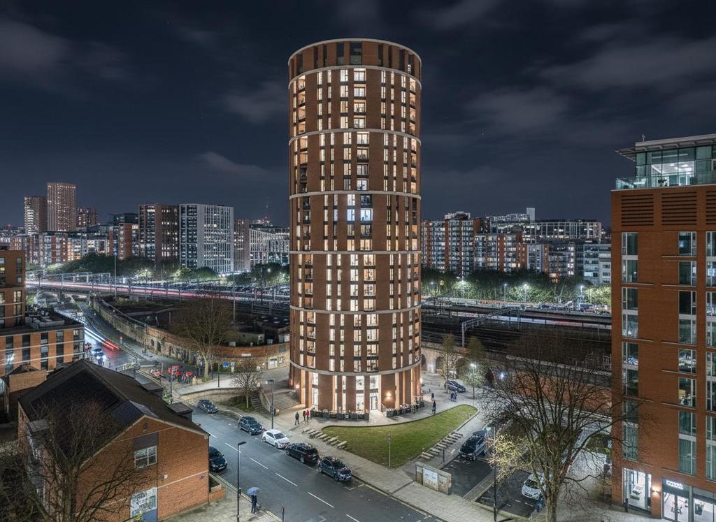 The modern city center apartment building from  bu