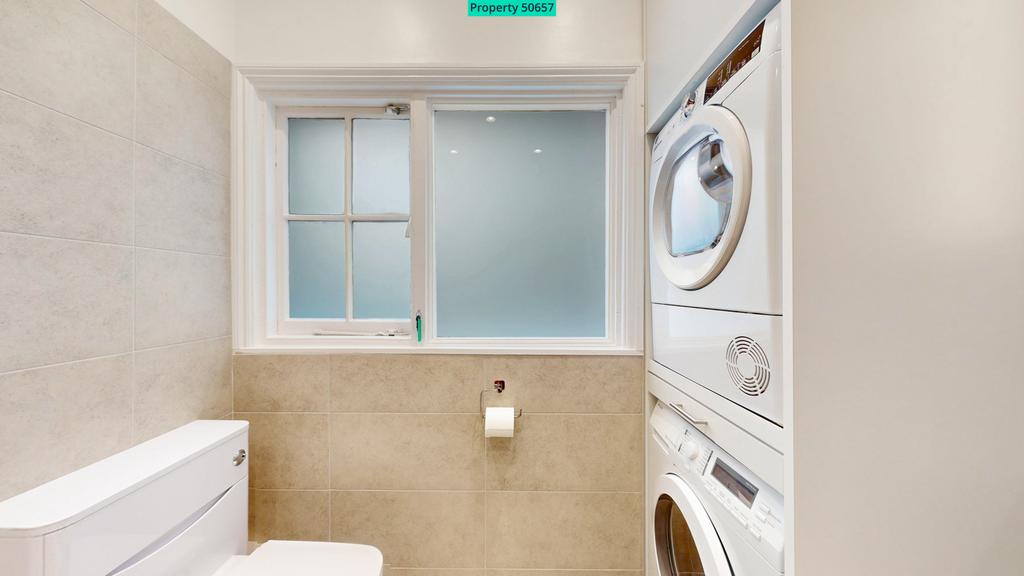 Large bathroom window for natural light