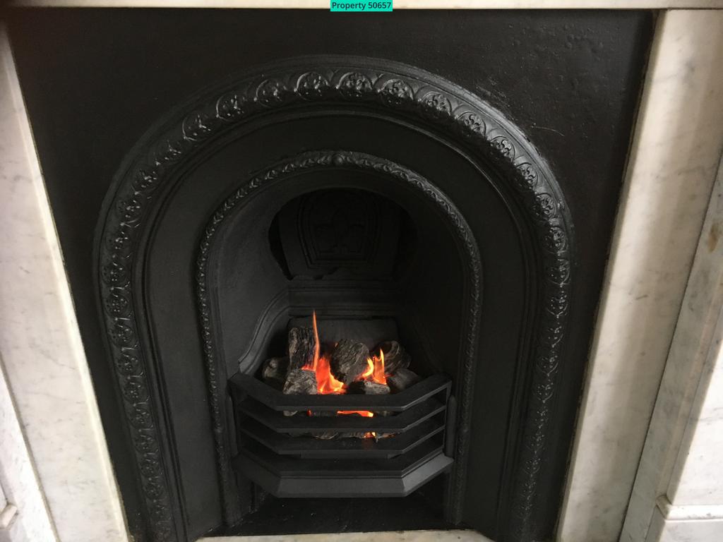 Awesome roaring fireplace