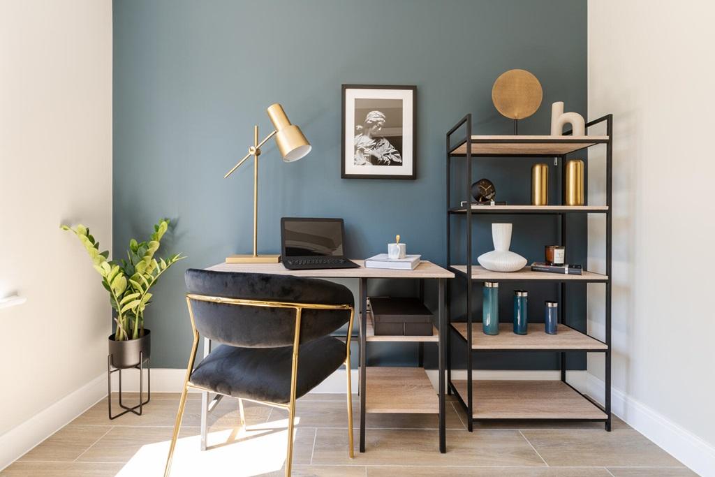 Useful downstairs study / additional reception...