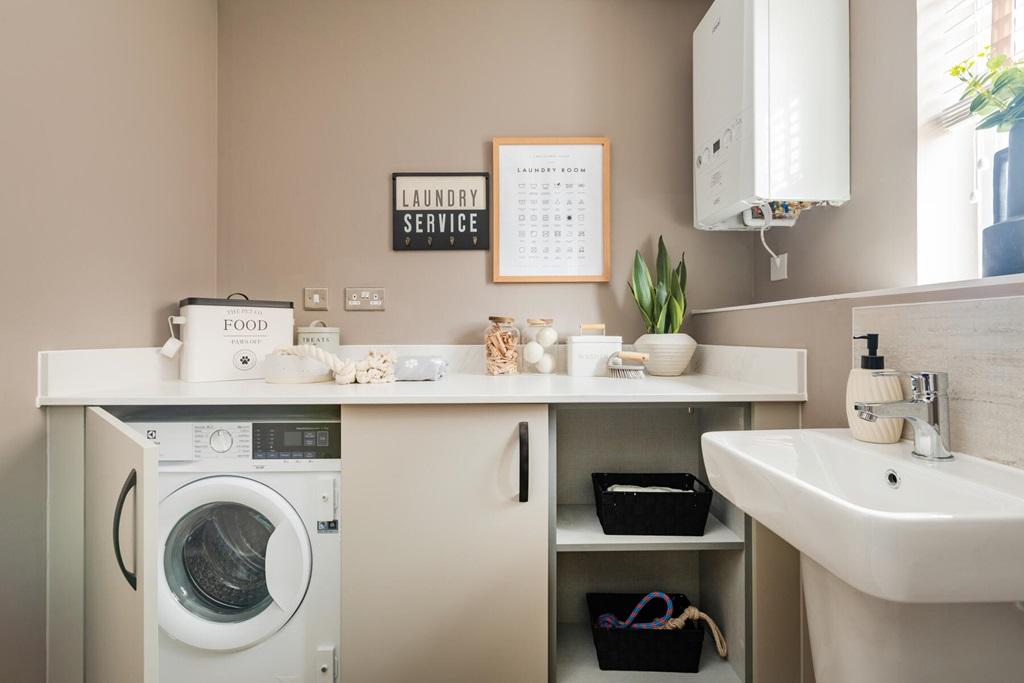 Downstairs WC with utility, keeping the washing...