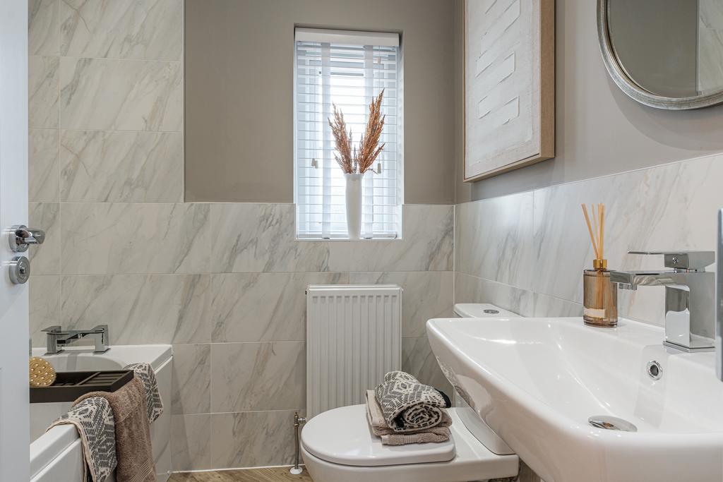 Interior view of the bathroom in our 3 bed...