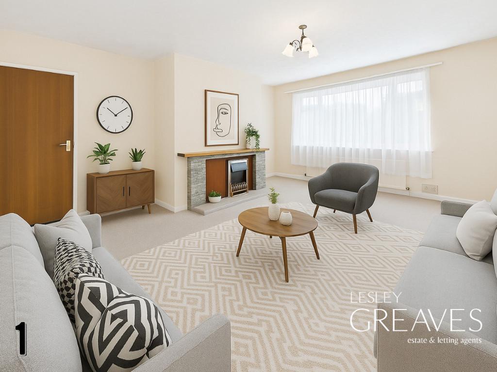 Virtually Staged Living Room