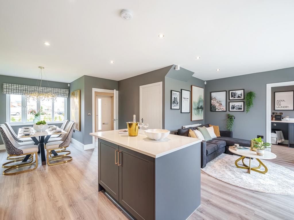 Open-plan living area