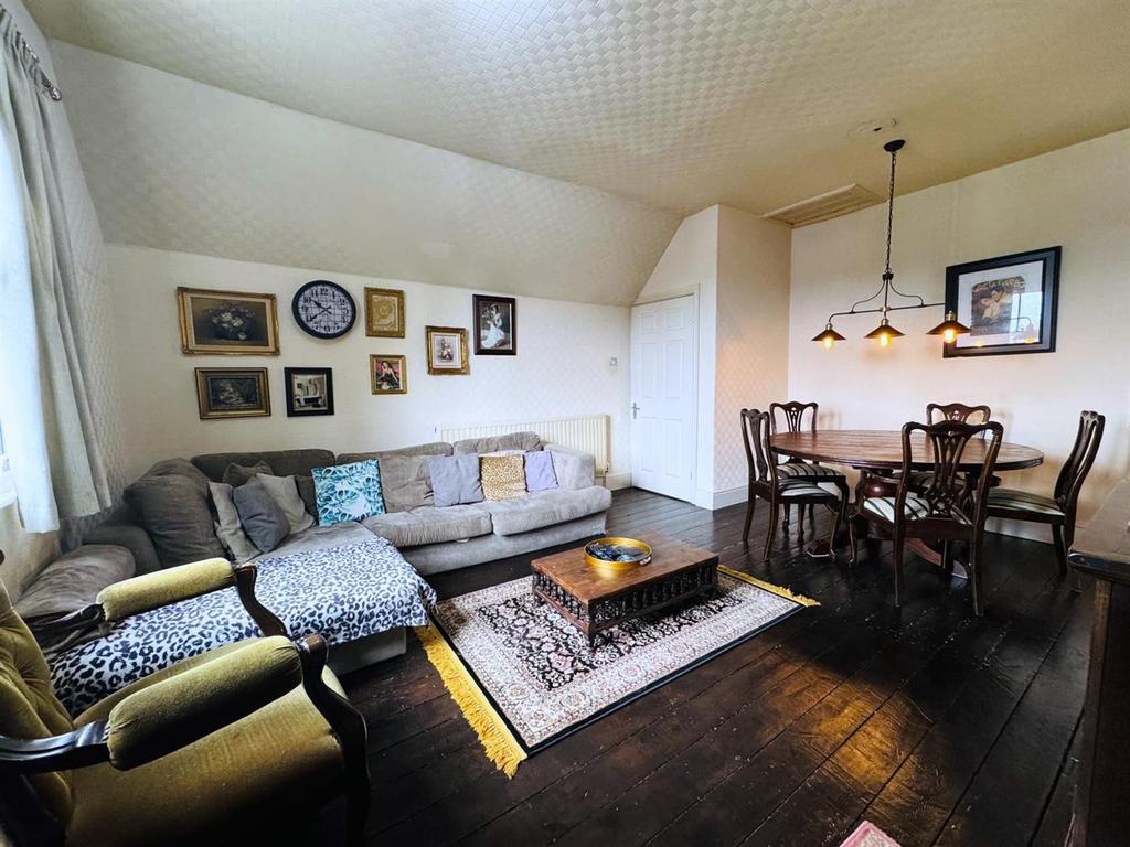 Open plan living dining room