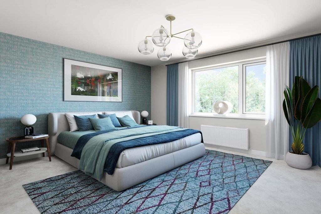 The main bedroom is a great size