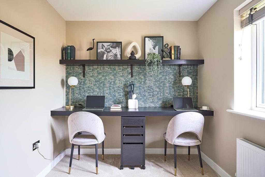 Work from home in the dedicated study