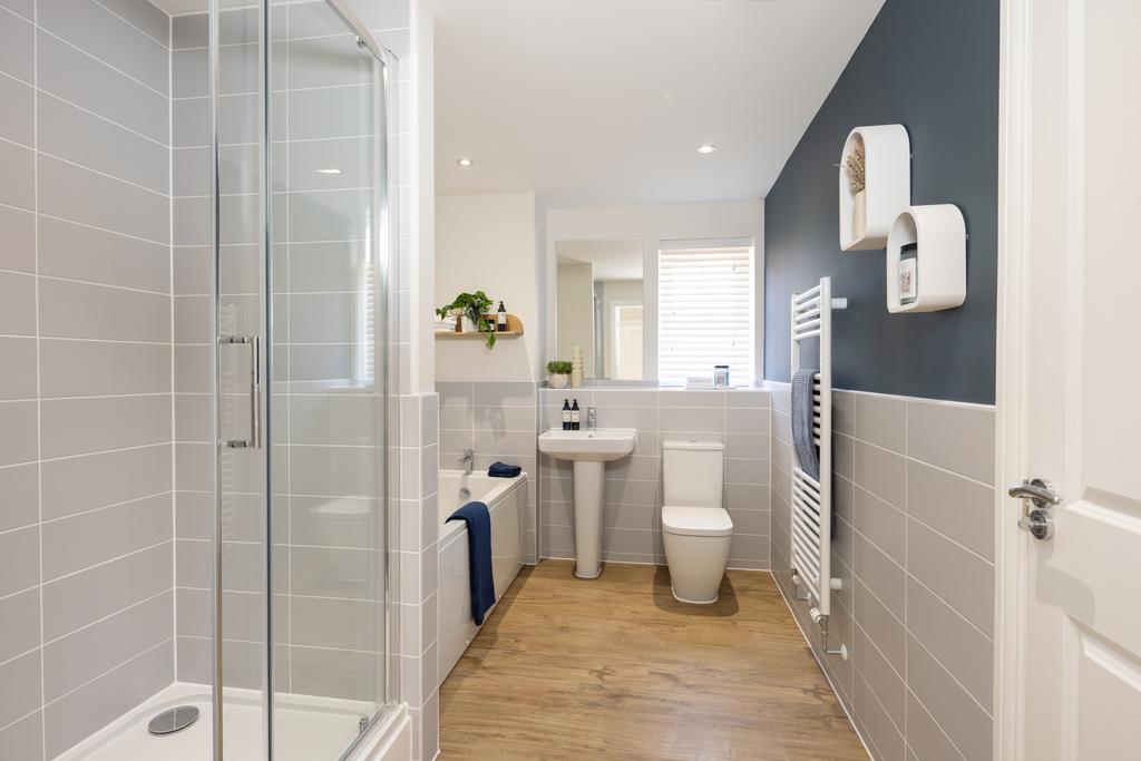 Internal shot of bathroom in bracebridge show home