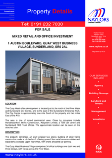 Office to rent, 1-4 Austin Blvd Sunderland SR5 2AL