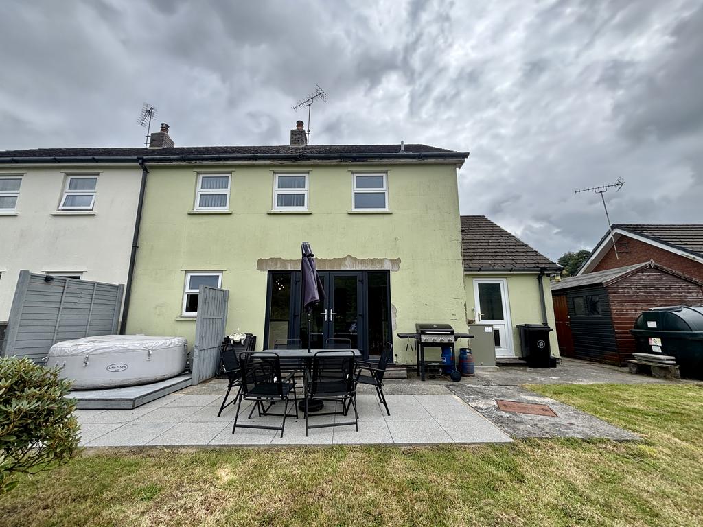 Rear of property