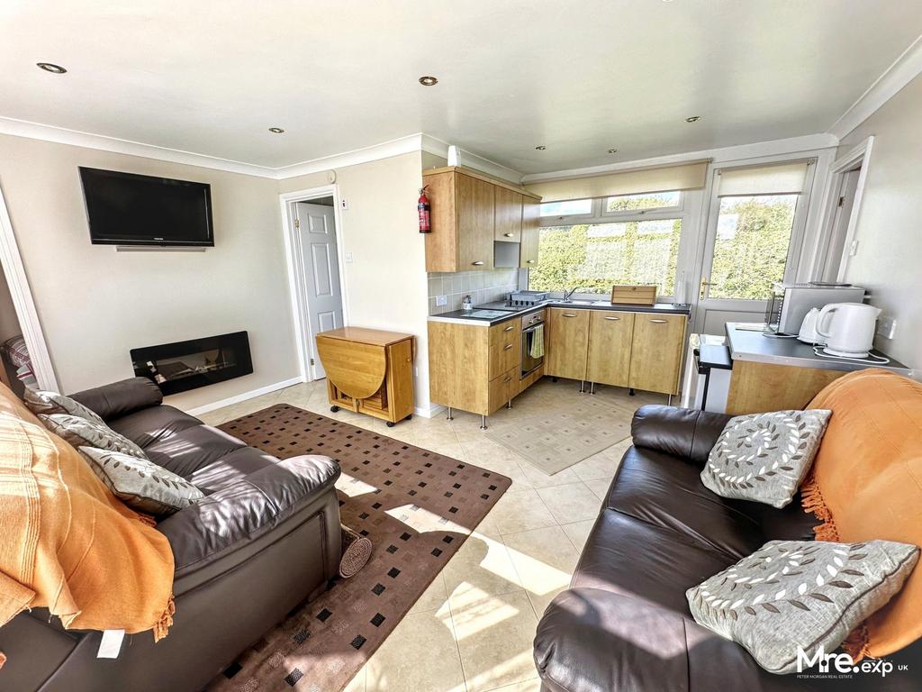 Open-plan living area, open plan living