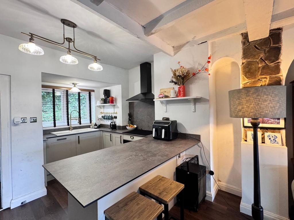 Open plan living dining kitchen
