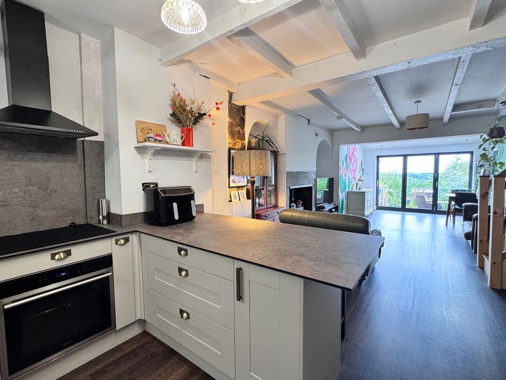 Open plan living dining kitchen