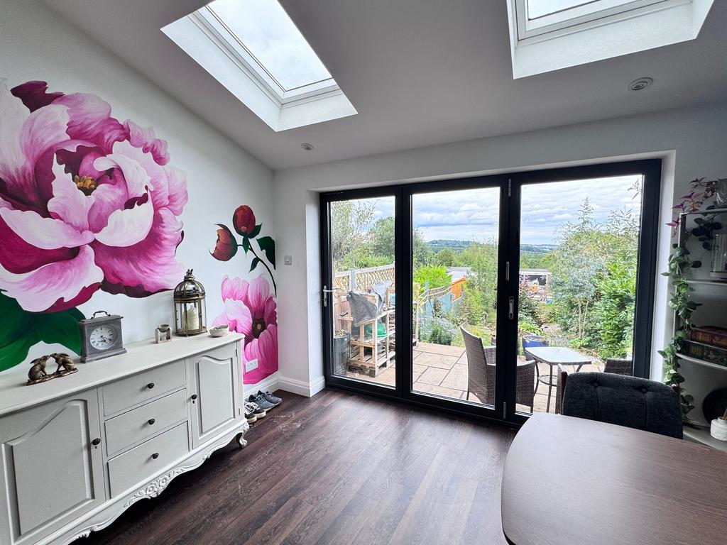Open plan living dining kitchen