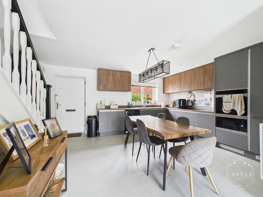 Open plan living area and kitchen