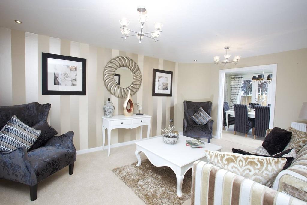 A cosy lounge creates a space to relax with the...