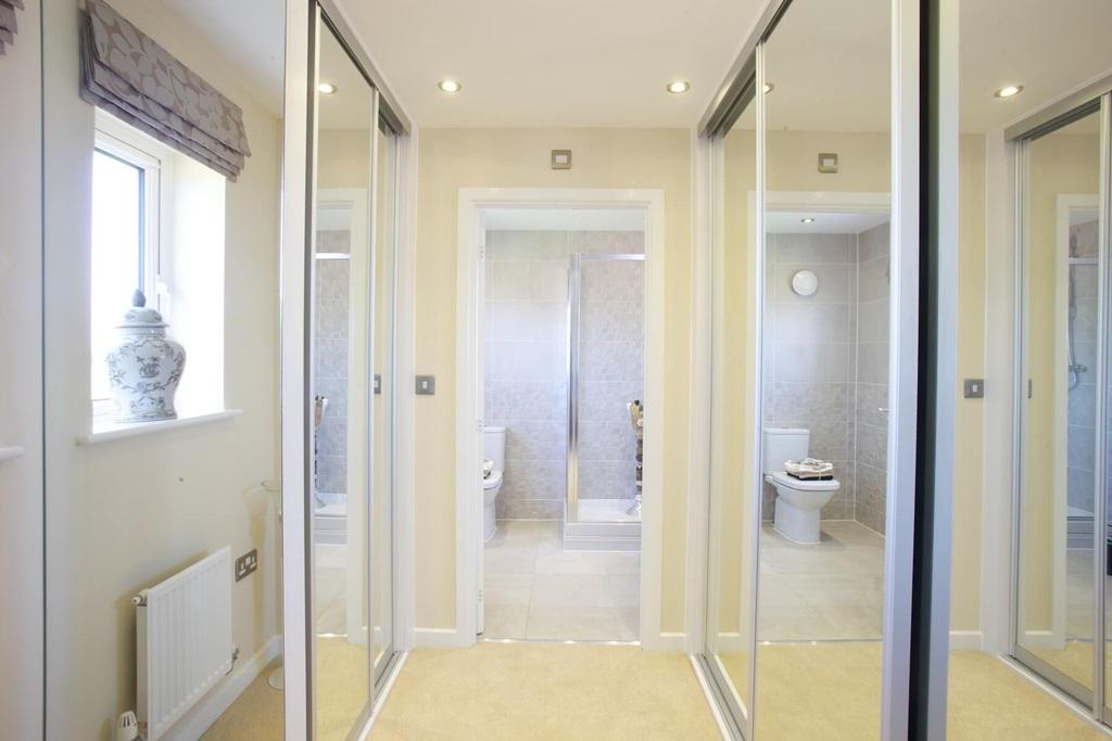 A dedicated dressing area is a nice touch to...