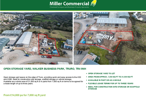Land to rent, Threemilestone Industrial Estate Threemilestone TR4 9FB