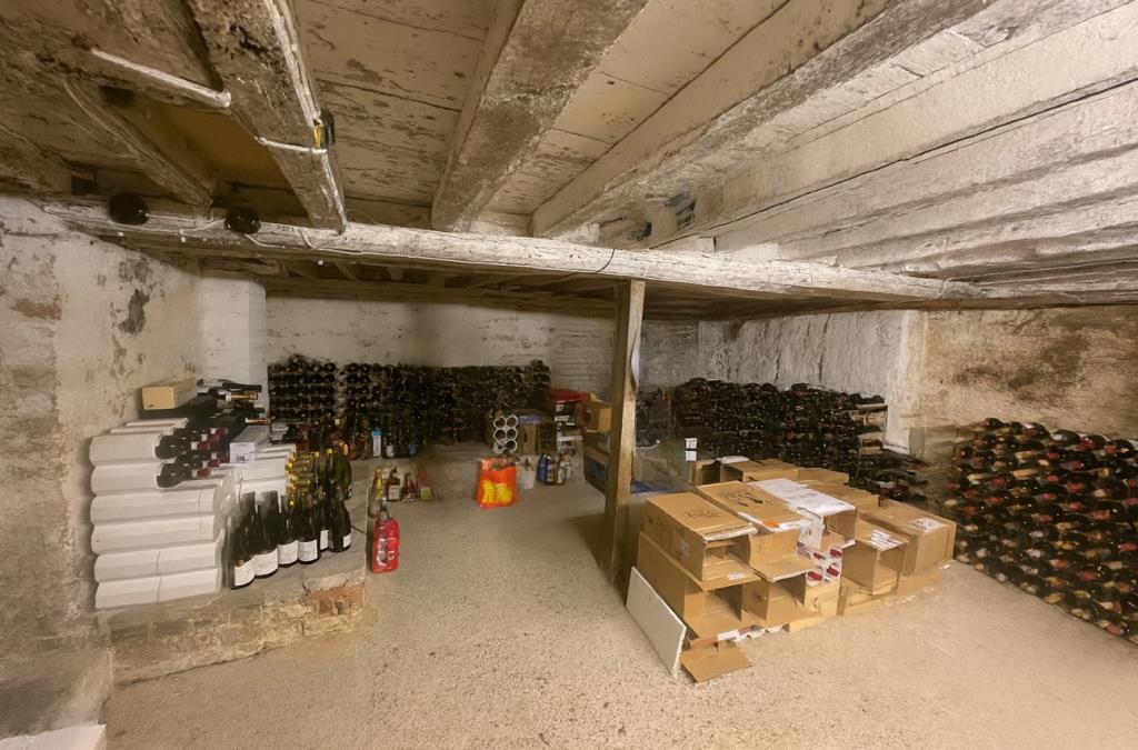 Authentic vintage wine cellar