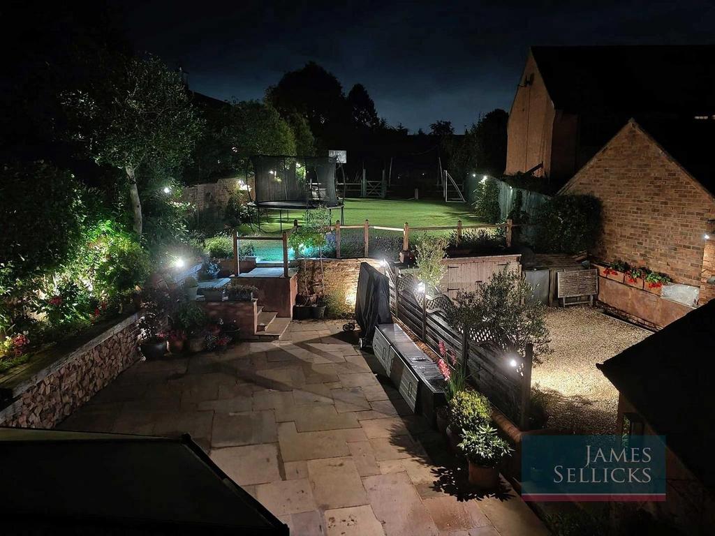Garden at night