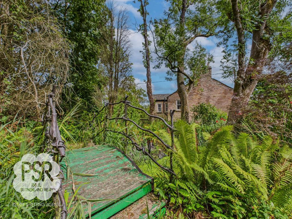 Annexe Garden Space with Bridge over Stream