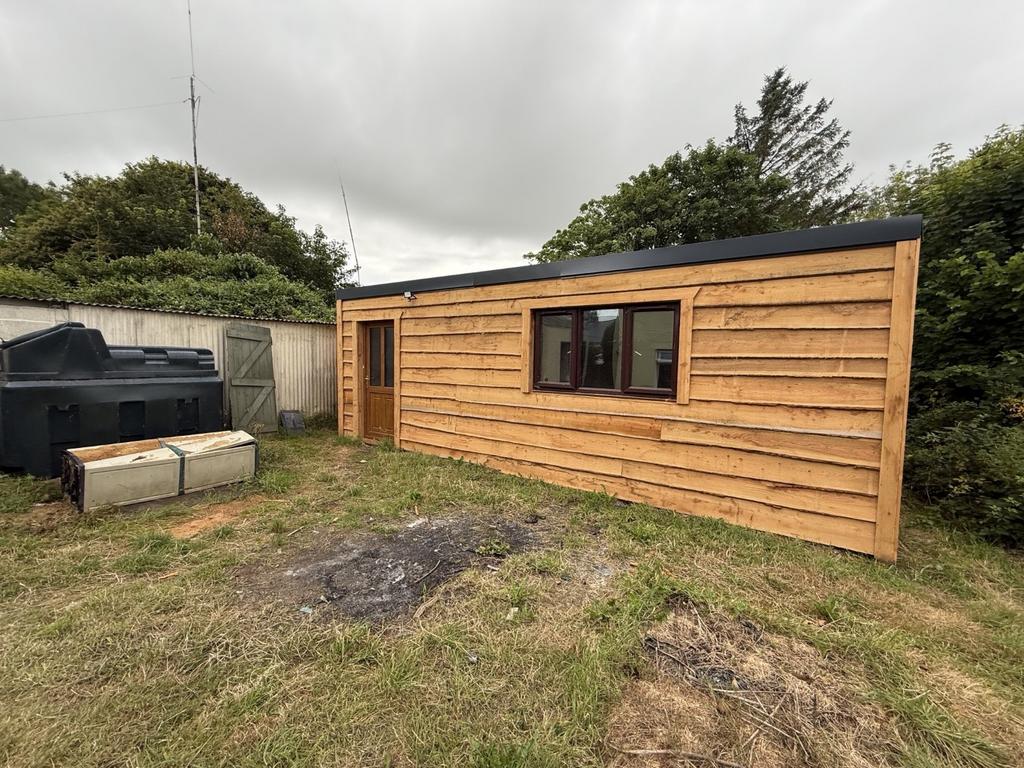Recently installed timber frame workshop