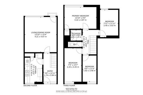 4 bedroom apartment to rent, 22 Munster Square LONDON NW1 3PH