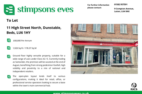 Office to rent, 11 High St N Dunstable LU6 1HY