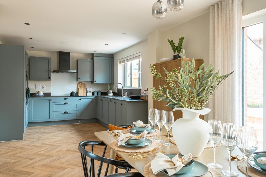 The open-plan kitchen diner forms the heart of...