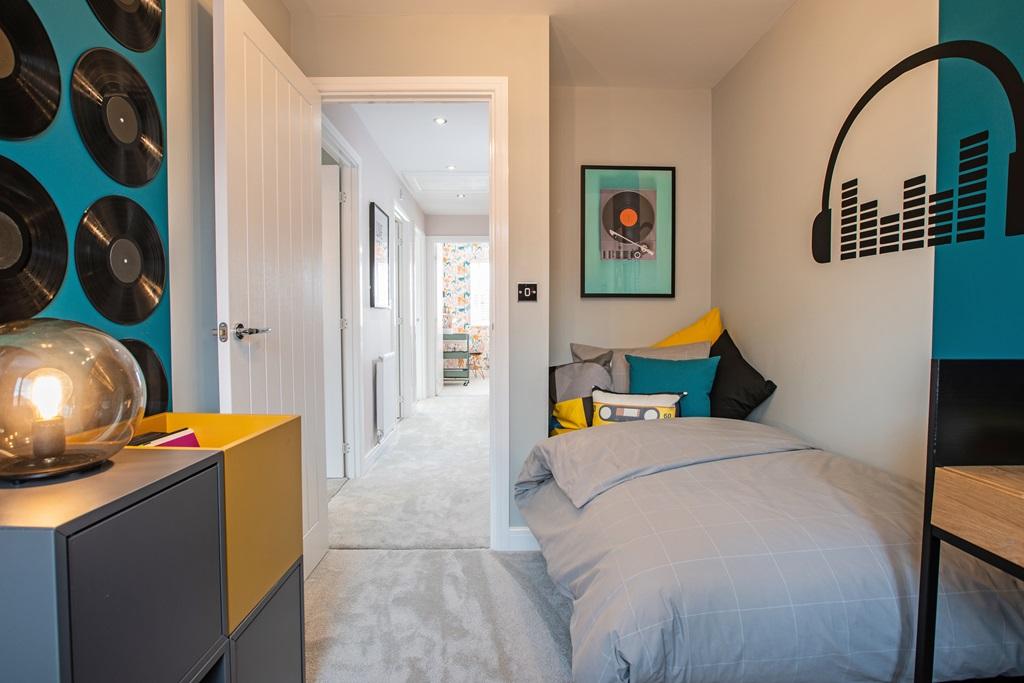 Bedroom three is a handy space for guests and...