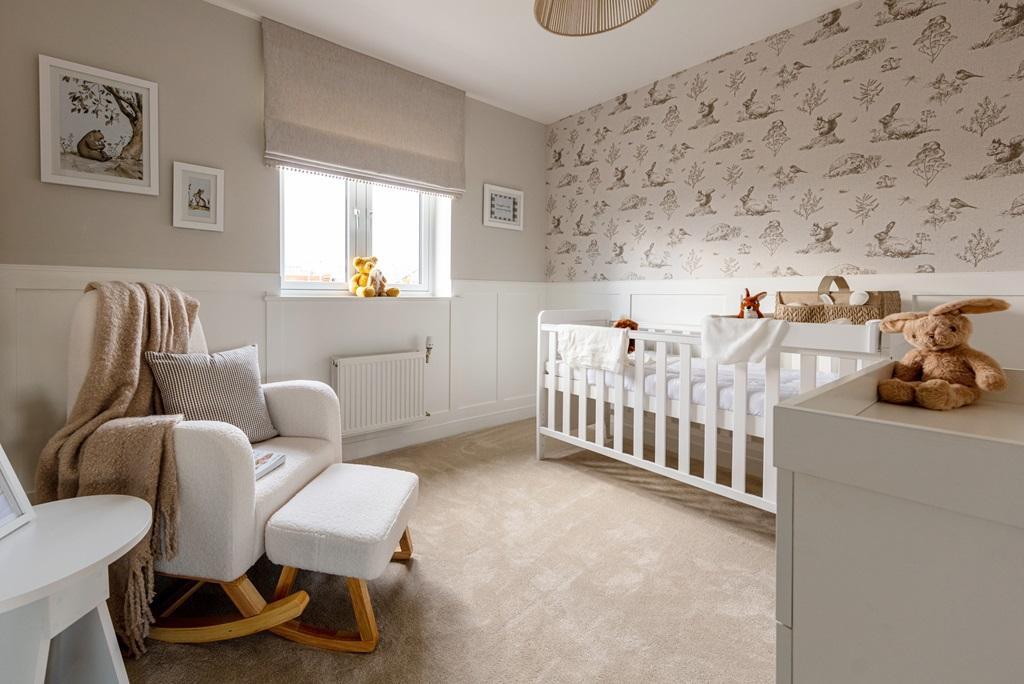 Flexible space for a nursery or home office