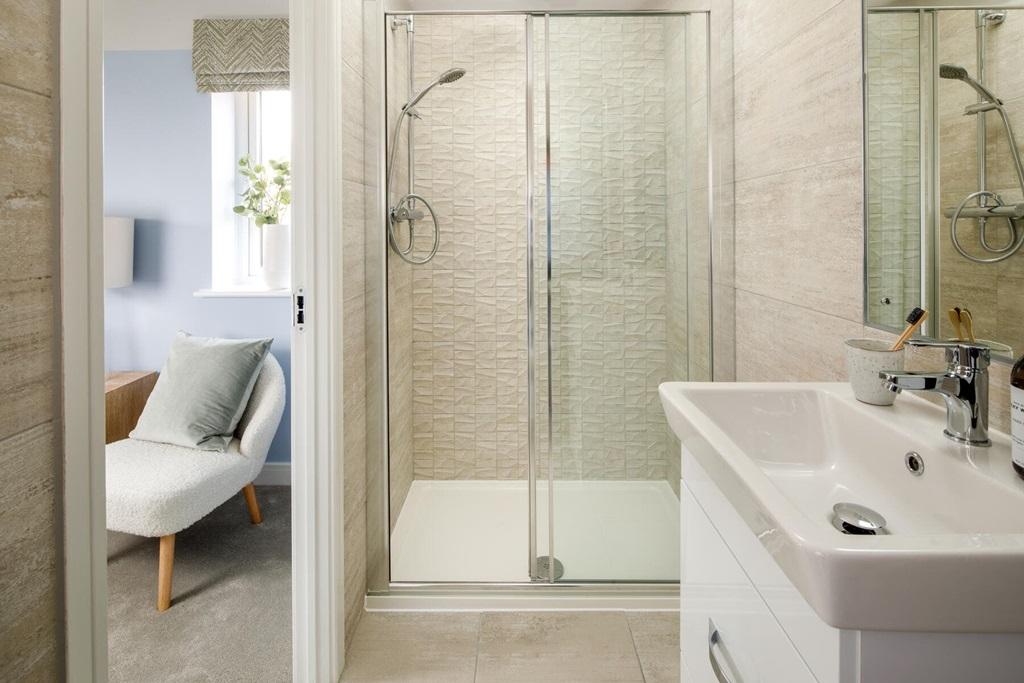 Handy en-suite shower room to bedroom one