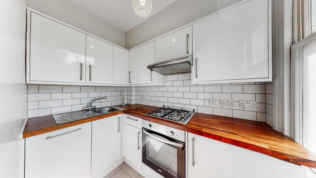 Hardwood worktops modern fitted kitchen