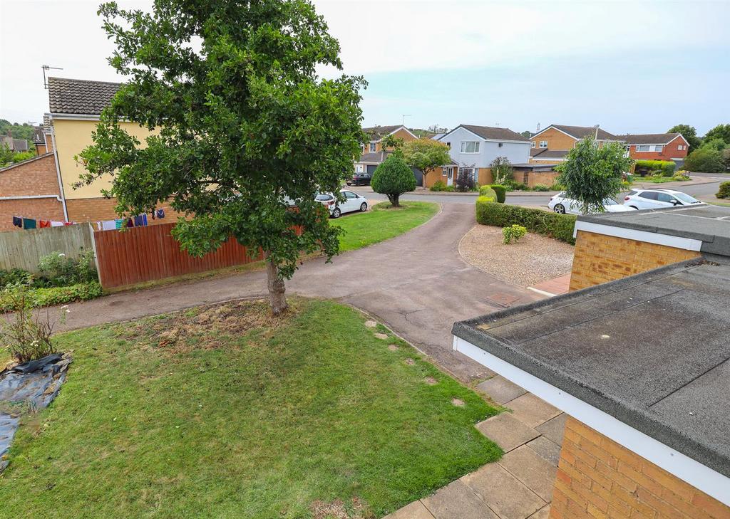 View of front garden, driveway from first floor.jp