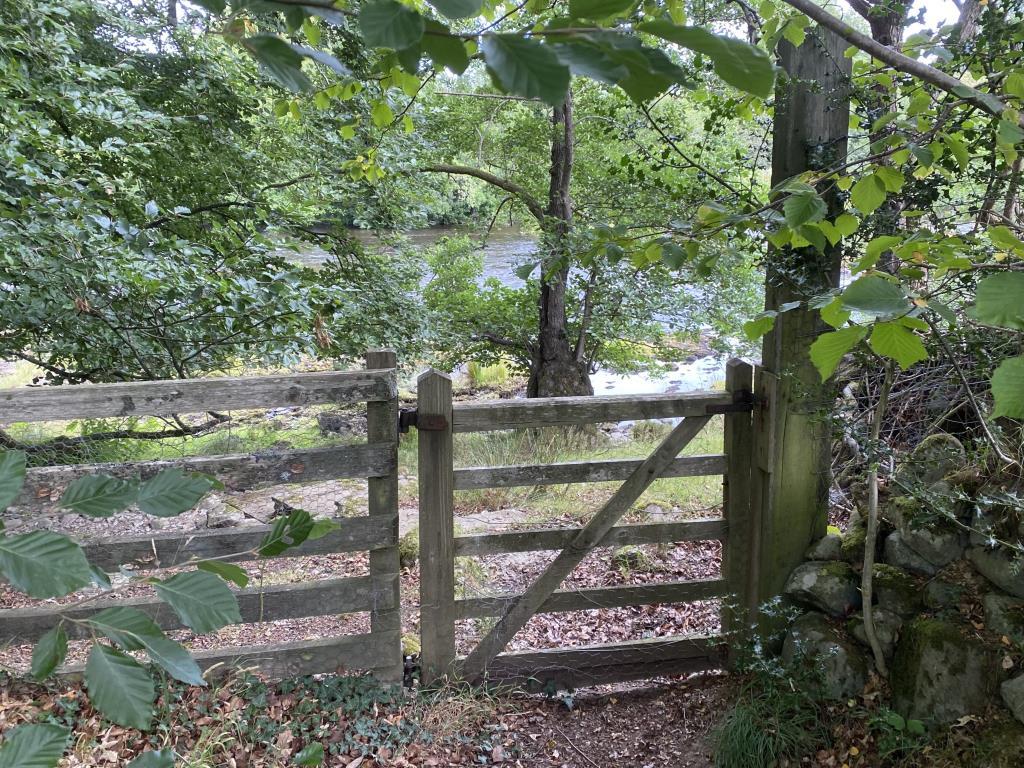 Gate to river access