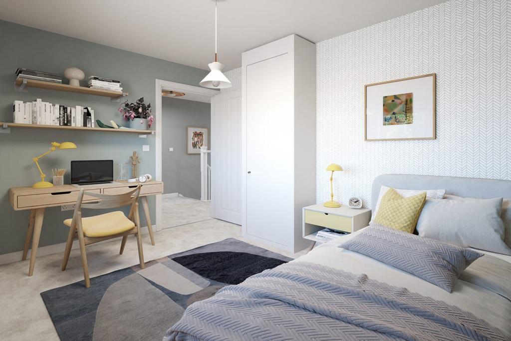 Ideal guest room or childrens bedroom