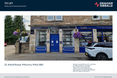 Retail property (high street) to rent, 21 Atholl Rd Pitlochry PH16 5BX