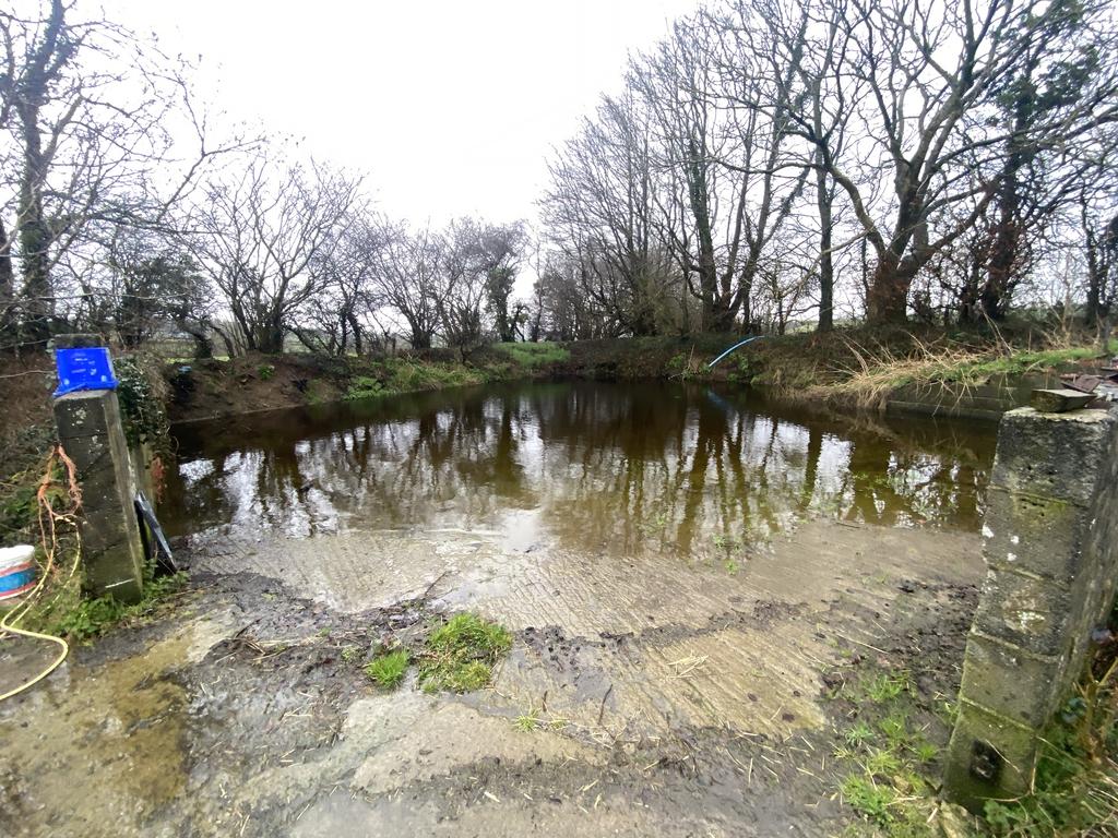 Former slurry pit