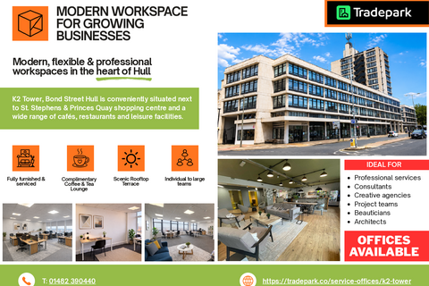 Office to rent, Bond St Hull HU1 3EN