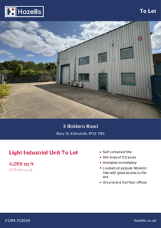 Industrial unit to rent, 3 Boldero Rd Bury St Edmunds IP32 7BS