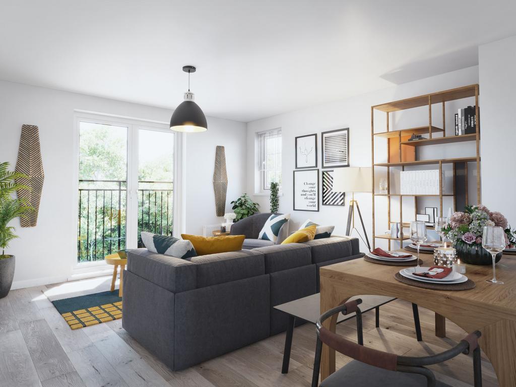 Falkirk living dining CGI