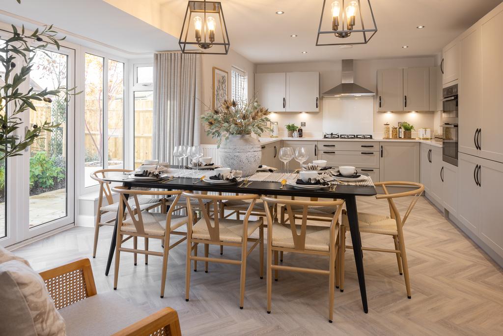 Internal shot of the open-plan dining and...
