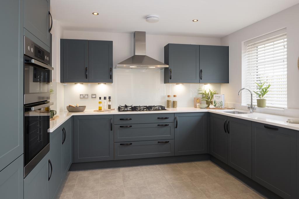 Internal shot of the kitchen in the holden show...