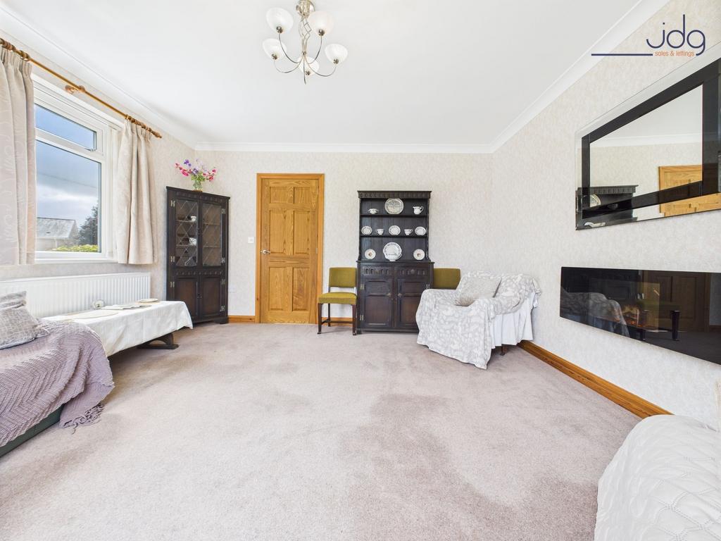 Living Room with electric fire