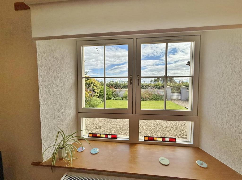 Wellingtonia lounge window and view