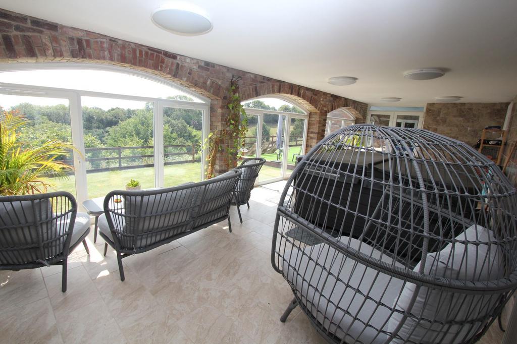 Indoor/Outdoor Room with Hot Tub