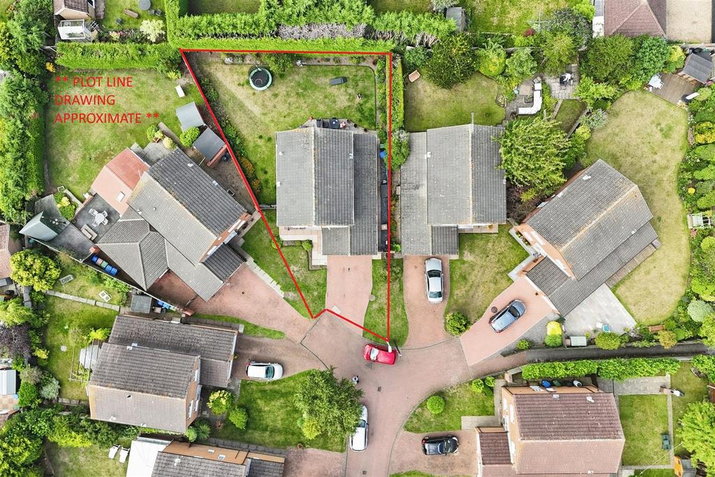 Aerial view of the property